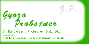 gyozo probstner business card